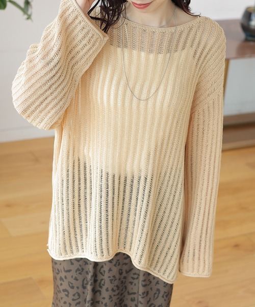 セール】7ゲージテープヤーンプルオーバー 129819（ニット/セーター