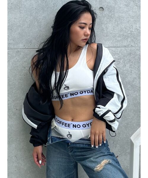 GYDA（ジェイダ）の「NO COFFEE NO GYDA UNDERWEAR（ショーツ・レディース・ブラック/オフホワイト・SMALL）」の4枚目の写真