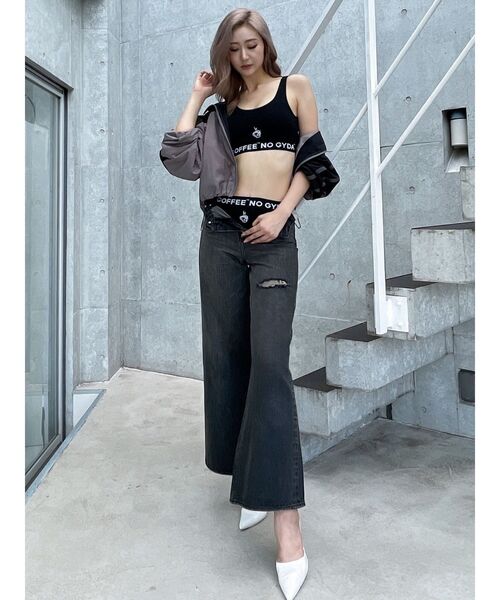 GYDA（ジェイダ）の「NO COFFEE NO GYDA UNDERWEAR（ショーツ・レディース・ブラック/オフホワイト・SMALL）」の9枚目の写真