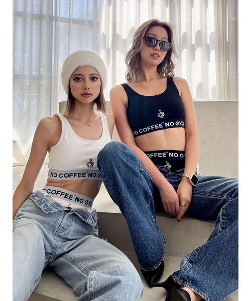 GYDA（ジェイダ）の「NO COFFEE NO GYDA UNDERWEAR（ショーツ・レディース・ブラック/オフホワイト・SMALL）」の16枚目の写真
