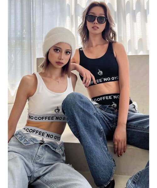 GYDA（ジェイダ）の「NO COFFEE NO GYDA UNDERWEAR（ショーツ・レディース・ブラック/オフホワイト・SMALL）」の17枚目の写真