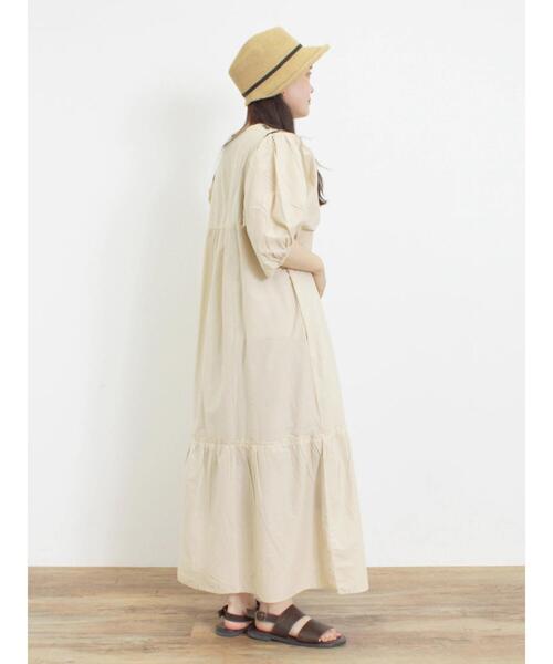 Samansa Mos2（サマンサ モスモス）の「刺繍スキッパーワンピース（ワンピース・レディース・ブルー/オフホワイト/キナリ/ブラック・F）」の22枚目の写真