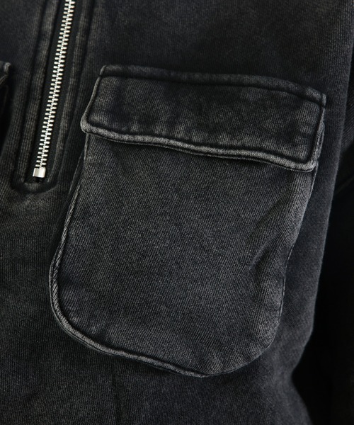 【セール】ピグメントハーフジップスウェットトップス（スウェット）｜SPIRALGIRL（スパイラルガール）