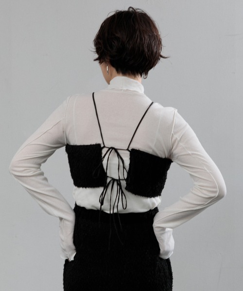 AMERICAN RAG CIE（アメリカンラグシー）の「【ARC】オパールアメスリビスチェ（キャミソール・レディース・ブラウン/ブラック・FREE）」の17枚目の写真