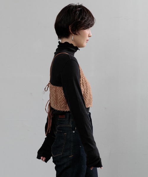 AMERICAN RAG CIE（アメリカンラグシー）の「【ARC】オパールアメスリビスチェ（キャミソール・レディース・ブラウン/ブラック・FREE）」の7枚目の写真