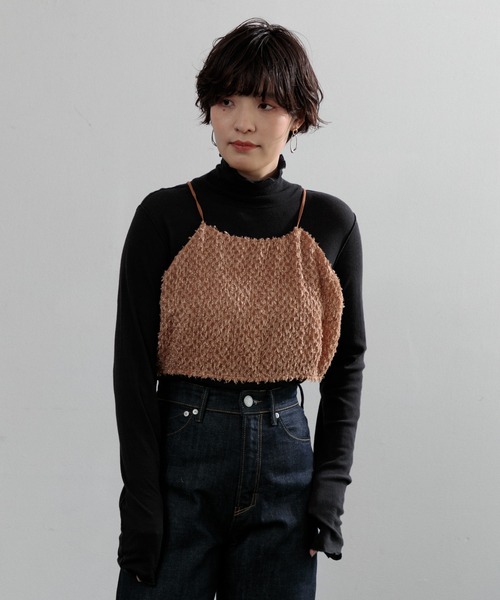 AMERICAN RAG CIE（アメリカンラグシー）の「【ARC】オパールアメスリビスチェ（キャミソール・レディース・ブラウン/ブラック・FREE）」の6枚目の写真