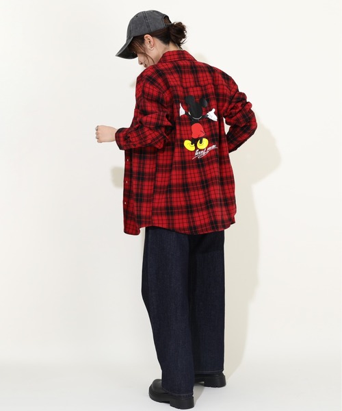 Disney(ディズニー)の「親子お揃い ディズニー 長袖 シャツ 9694A(シャツ/ブラウス・レディース・ライトインディゴブルー/レッド・M/S/XL/L)」の14枚目の写真