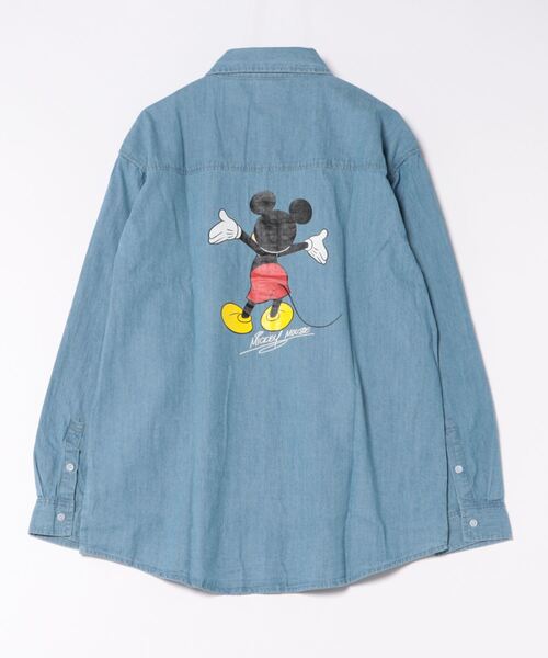 Disney(ディズニー)の「親子お揃い ディズニー 長袖 シャツ 9694A(シャツ/ブラウス・レディース・ライトインディゴブルー/レッド・M/S/XL/L)」の5枚目の写真