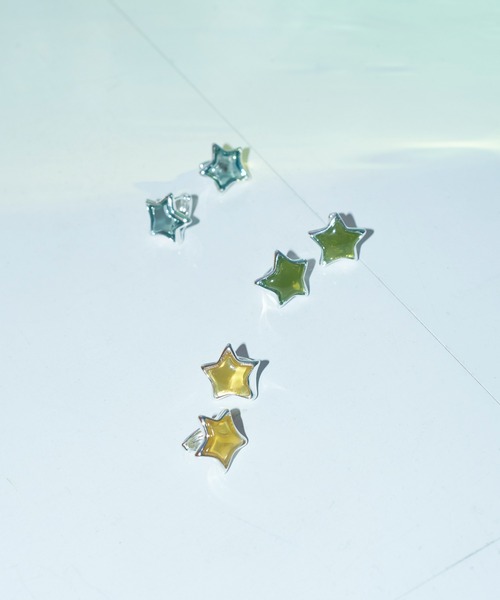 GOLDY（ゴールディ）の「ドゥードゥル スター ピアス（ピアス（両耳用）・レディース・グリーン/グレー/ブルー/イエロー・FREE）」の10枚目の写真