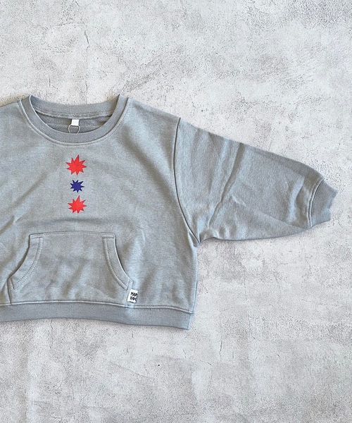 HOGAN RANCH WEAR（ホーガンランチウエア）の「カンガルーポケットトレーナー（スウェット・キッズ・イエロー/グレー/アイボリー/レッド・100/80/110/95/90/150/140/130/120）」の13枚目の写真