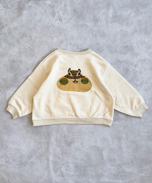 HOGAN RANCH WEAR（ホーガンランチウエア）の「カンガルーポケットトレーナー（スウェット・キッズ・イエロー/グレー/アイボリー/レッド・100/80/110/95/90/150/140/130/120）」の15枚目の写真