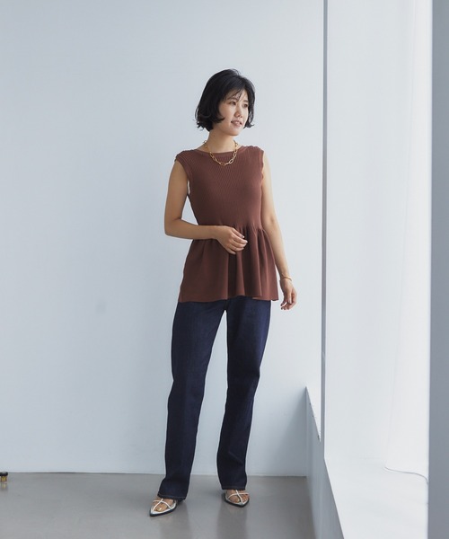 YANUK（ヤヌーク）の「ボーイズストレート"LEA"（デニムパンツ・レディース・インディゴブルー・22inch/23inch/24inch/25inch/26inch/27inch/21inch）」の12枚目の写真