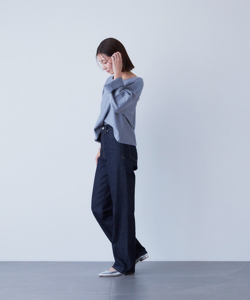 YANUK（ヤヌーク）の「ボーイズストレート"LEA"（デニムパンツ・レディース・インディゴブルー・22inch/23inch/24inch/25inch/26inch/27inch/21inch）」の10枚目の写真