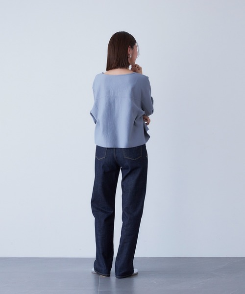 YANUK（ヤヌーク）の「ボーイズストレート"LEA"（デニムパンツ・レディース・インディゴブルー・22inch/23inch/24inch/25inch/26inch/27inch/21inch）」の11枚目の写真