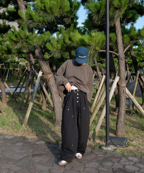 Perushu（ペルーシュ）の「ダブルニーアソートスラックス（スラックス・メンズ・ブラック/グレー/ネイビー/ダークブラウン・SMALL/MEDIUM/LARGE）」の14枚目の写真