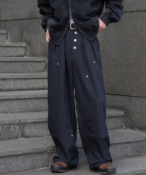 Perushu（ペルーシュ）の「ダブルニーアソートスラックス（スラックス・メンズ・ブラック/グレー/ネイビー/ダークブラウン・SMALL/MEDIUM/LARGE）」の20枚目の写真