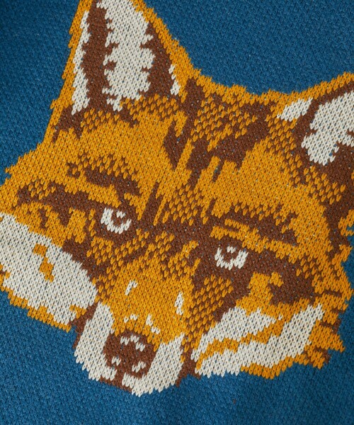 PUBLUX(パブリュクス)の「PUBLUX/パブリュクス アニマルモチーフ ビッグシルエット ジャガードニット 限定展開(ニット/セーター・レディース・ブルー/ブラック/オフホワイト/グリーン・フリ-)」の14枚目の写真