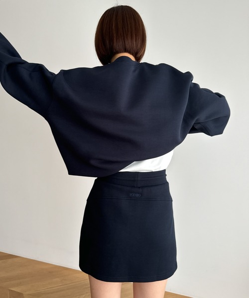 CANAL JEAN（キャナルジーン）の「El mar　ロゴスウェットSETUP（セットアップ・レディース・ネイビー/ブラウン・SMALL）」の8枚目の写真