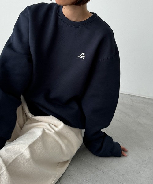 CANAL JEAN（キャナルジーン）の「El mar　ロゴスウェットSETUP（セットアップ・レディース・ネイビー/ブラウン・SMALL）」の10枚目の写真