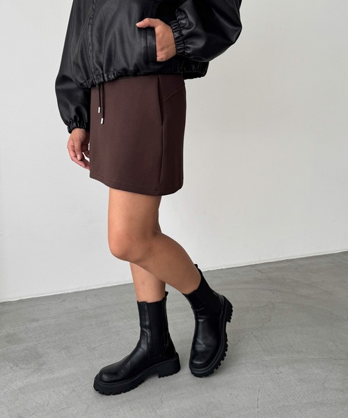 CANAL JEAN（キャナルジーン）の「El mar　ロゴスウェットSETUP（セットアップ・レディース・ネイビー/ブラウン・SMALL）」の15枚目の写真