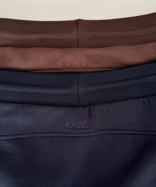 CANAL JEAN（キャナルジーン）の「El mar　ロゴスウェットSETUP（セットアップ・レディース・ネイビー/ブラウン・SMALL）」の4枚目の写真