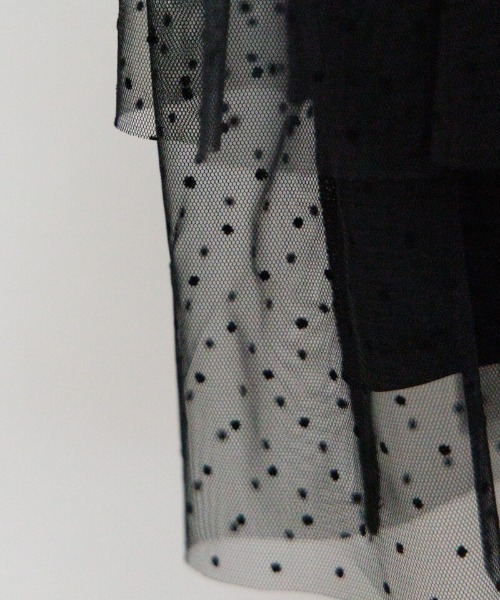 flower（フラワー）の「ダブルレーススカート（スカート・レディース・アイボリー/ブラック・FREE）」の10枚目の写真