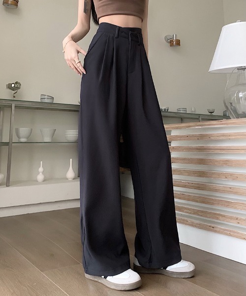 Per sist ence(パーシエンス)の「クロスウエスト ハイウエストストレートパンツ(その他パンツ・レディース・ダークグレー/ホワイト/ピンク/ブラック・LARGE/SMALL/MEDIUM)」の19枚目の写真