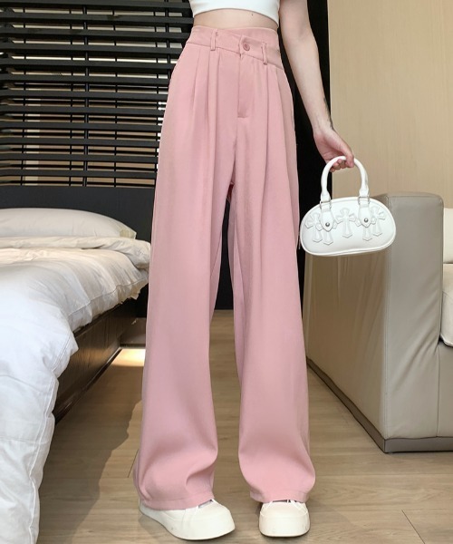 セール】クロスウエスト ハイウエストストレートパンツ（その他