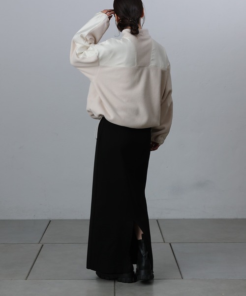 COLONY 2139（コロニートゥーワンスリーナイン）の「フリース切替ジッパーブルゾン（ブルゾン・レディース・パープル/アイボリー・FREE）」の10枚目の写真