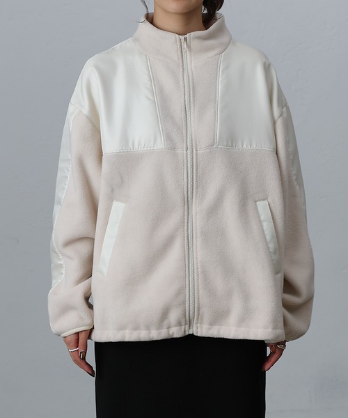 COLONY 2139（コロニートゥーワンスリーナイン）の「フリース切替ジッパーブルゾン（ブルゾン・レディース・パープル/アイボリー・FREE）」の19枚目の写真