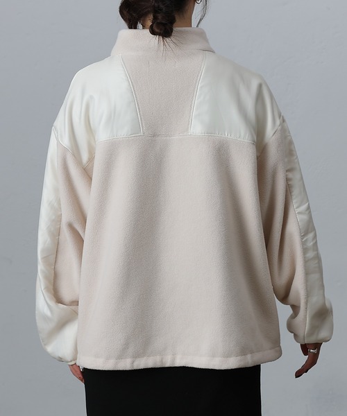 COLONY 2139（コロニートゥーワンスリーナイン）の「フリース切替ジッパーブルゾン（ブルゾン・レディース・パープル/アイボリー・FREE）」の21枚目の写真