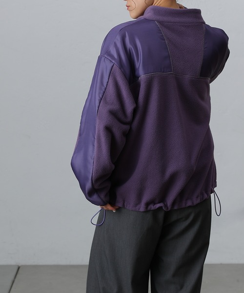 COLONY 2139（コロニートゥーワンスリーナイン）の「フリース切替ジッパーブルゾン（ブルゾン・レディース・パープル/アイボリー・FREE）」の12枚目の写真