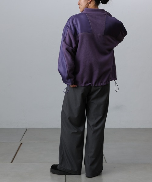 COLONY 2139（コロニートゥーワンスリーナイン）の「フリース切替ジッパーブルゾン（ブルゾン・レディース・パープル/アイボリー・FREE）」の16枚目の写真