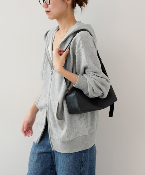 JOURNAL STANDARD relume（ジャーナルスタンダード　レリューム）の「ラメ裏毛フーディー（パーカー・レディース・アイボリー/グレー・FREE）」の6枚目の写真