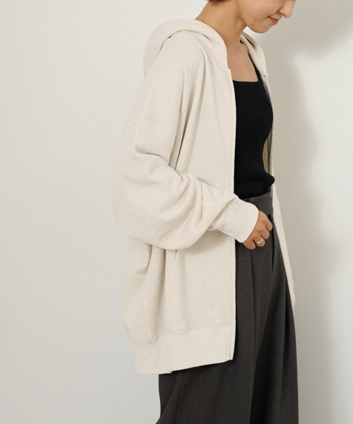 JOURNAL STANDARD relume（ジャーナルスタンダード　レリューム）の「ラメ裏毛フーディー（パーカー・レディース・アイボリー/グレー・FREE）」の16枚目の写真