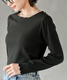 rps | 起毛リブメロークルーネックカットソー(Tシャツ/カットソー)