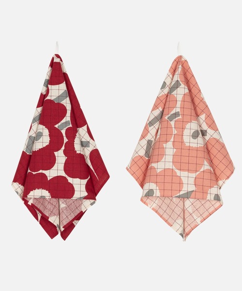 Pieni Unikko / tea towel 2pcs（キッチンツール）｜marimekko（マリメッコ）