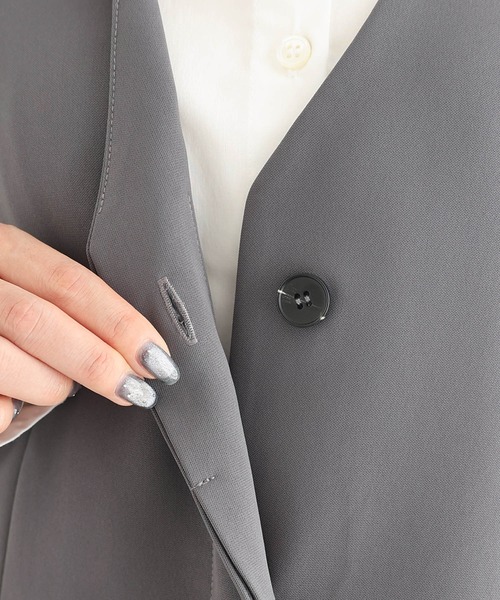 【セール】ノーカラーベスト（ベスト）｜evernavy（エバーネイビー）