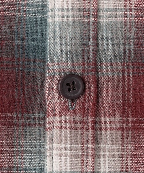 green label relaxing(グリーンレーベルリラクシング)の「TJ オンブレチェック ネルシャツ / キッズ 100cm-130cm(シャツ/ブラウス・キッズ・ワインレッド/オレンジ系その他・100cm/130cm/120cm/110cm)」の11枚目の写真