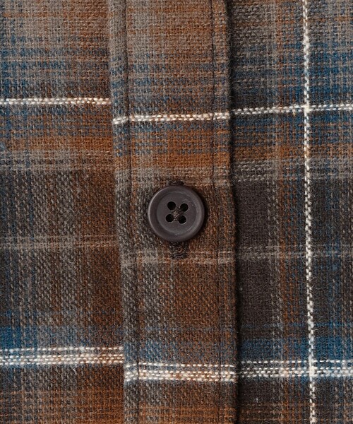 green label relaxing(グリーンレーベルリラクシング)の「TJ オンブレチェック ネルシャツ / キッズ 100cm-130cm(シャツ/ブラウス・キッズ・ワインレッド/オレンジ系その他・100cm/130cm/120cm/110cm)」の15枚目の写真