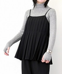 ツイルプリーツキャミトップス
