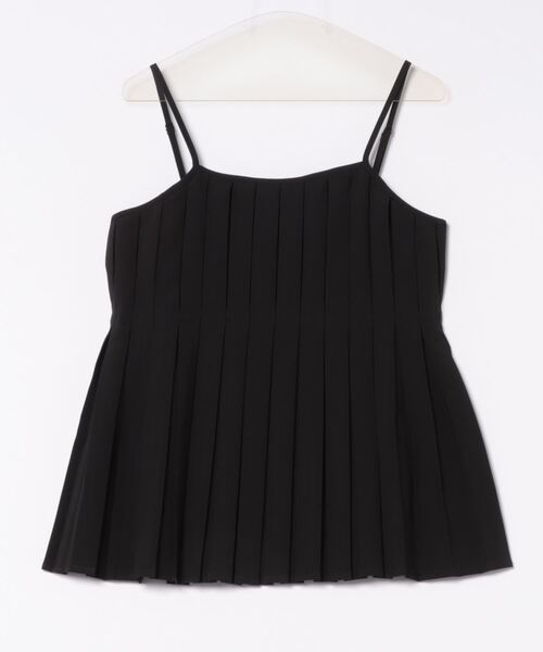 STYLEBLOCK（スタイルブロック）の「ツイルプリーツキャミトップス（シャツ/ブラウス・レディース・ダークブラウン/オリーブ/ブラック/チャコールグレー・M）」の6枚目の写真