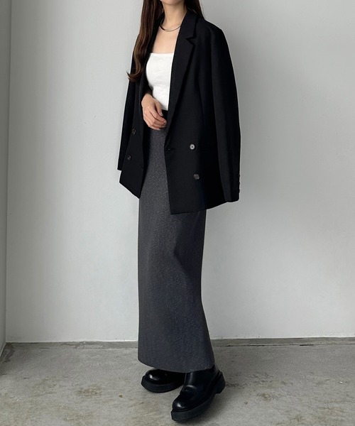 callautia(カラウティア)の「ラメニットペンシルスカート(スカート・レディース・ブラック/チャコール/モカ・SMALL/MEDIUM/LARGE)」の15枚目の写真