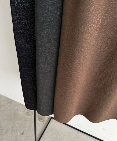 callautia(カラウティア)の「ラメニットペンシルスカート(スカート・レディース・ブラック/チャコール/モカ・SMALL/MEDIUM/LARGE)」の21枚目の写真