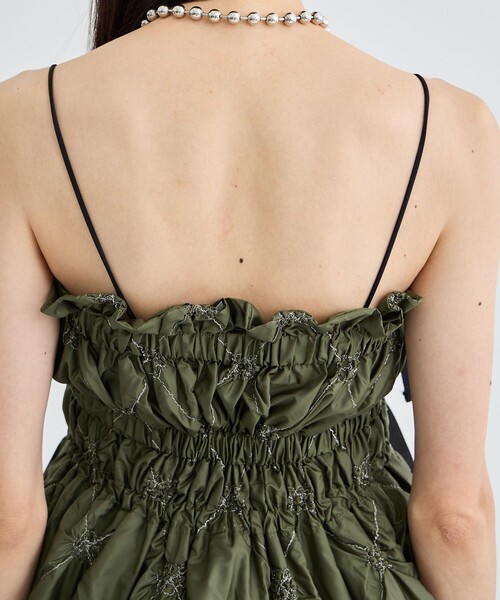 HOUGA（ホウガ）の「【HOUGA/ホウガ】dearly bustier/シャーリングビスチェ（ベスト・レディース・カーキ/ホワイト・FREE）」の19枚目の写真