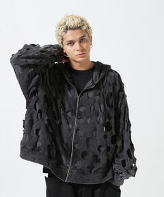 セール】ドットカットジャカード ペプラムブラウス（シャツ