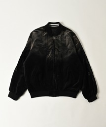 【ADAMPATEK/アダムパテック】aging reversible souvenir jacket / エイジング加工ベロアスカジャン