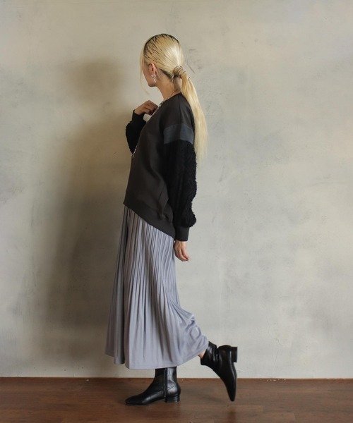 【セール】異素材バルーン袖T（Tシャツ/カットソー）｜kese-moi（ケセモイ）