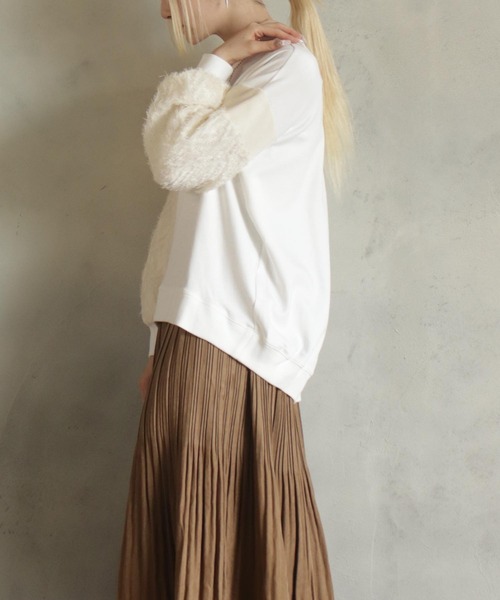 【セール】異素材バルーン袖T（Tシャツ/カットソー）｜kese-moi（ケセモイ）