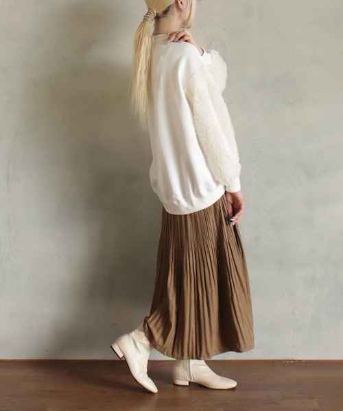 【セール】異素材バルーン袖T（Tシャツ/カットソー）｜kese-moi（ケセモイ）